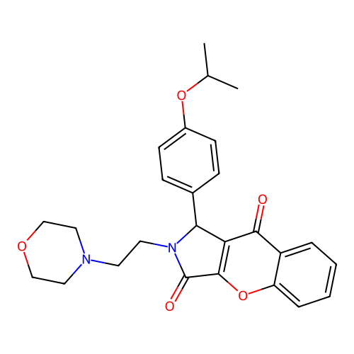 1-(4-isopropoxyphenyl)-2-(2-morpholinoethyl)-1,2-dihydrochromeno[2,3-c]pyrrole-3,9-dione structure