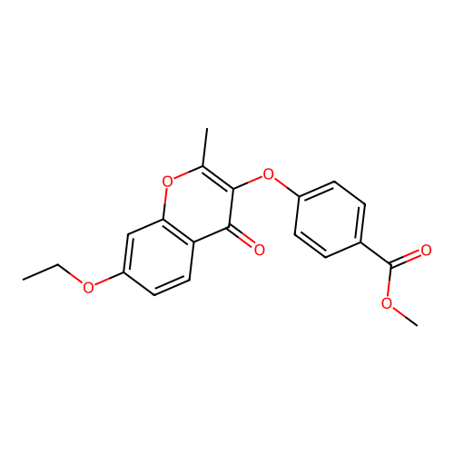 methyl 4-((7-ethoxy-2-methyl-4-oxo-4H-chromen-3-yl)oxy)benzoate structure