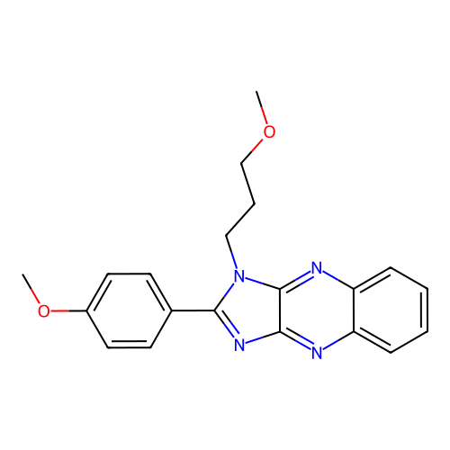 2-(4-Methoxyphenyl)-3-(3-methoxypropyl)imidazo[4,5-b]quinoxaline structure