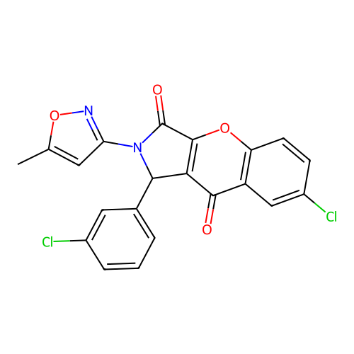 C21H12Cl2N2O4 structure