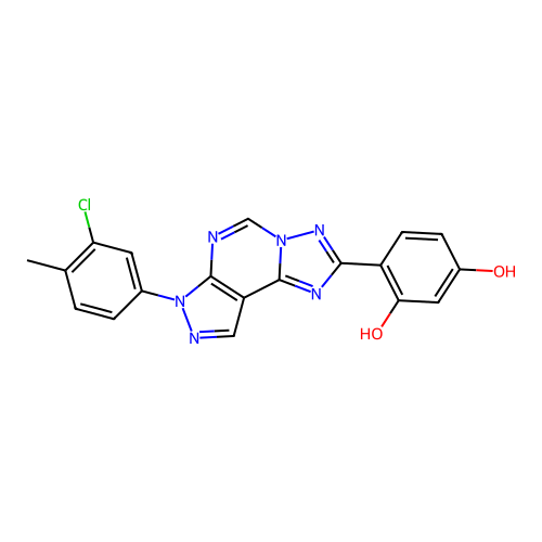 C19H13ClN6O2 structure