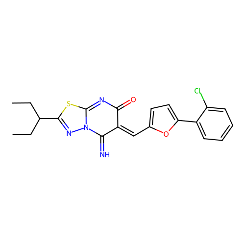 C21H19ClN4O2S structure