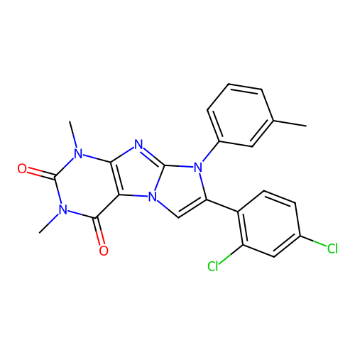 C22H17Cl2N5O2 structure