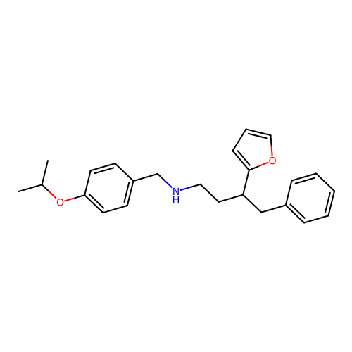 3-(furan-2-yl)-4-phenyl-N-[4-(propan-2-yloxy)benzyl]butan-1-amine structure