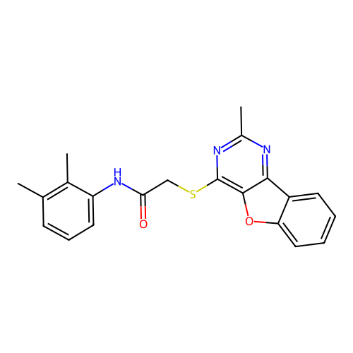 N-(2,3-dimethylphenyl)-2-((2-methylbenzofuro[3,2-d]pyrimidin-4-yl)thio)acetamide structure