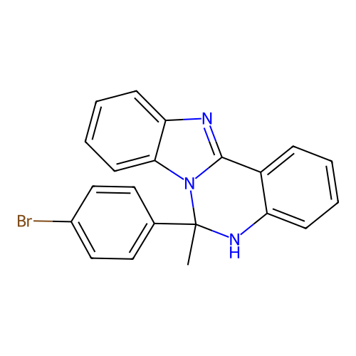 6-(4-Bromophenyl)-6-methyl-5,6-dihydrobenzimidazo[1,2-c]quinazoline structure