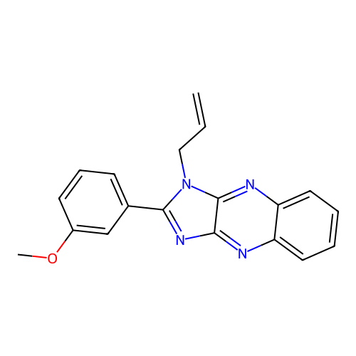 1-Allyl-2-(3-methoxy-phenyl)-1H-imidazo[4,5-b]quinoxaline structure