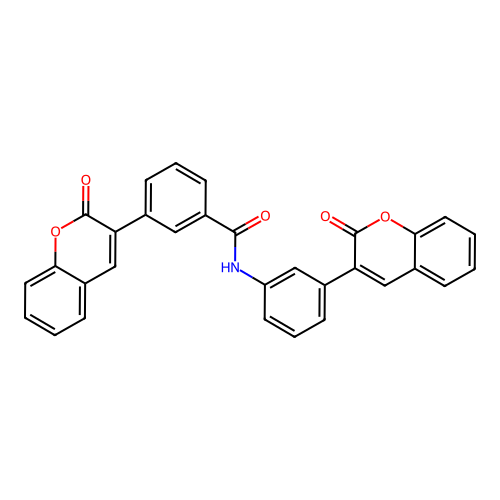 3-(2-oxo-2H-chromen-3-yl)-N-[3-(2-oxo-2H-chromen-3-yl)phenyl]benzamide structure