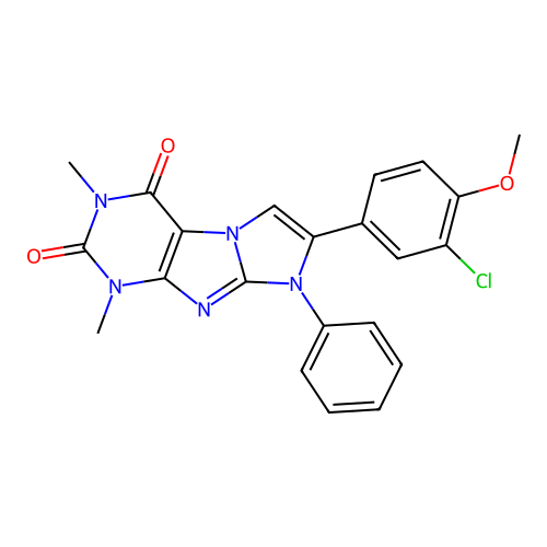 C22H18ClN5O3 structure