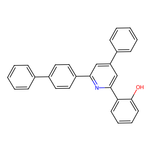2-[6-(Biphenyl-4-yl)-4-phenylpyridinium-2-yl]phenolate structure