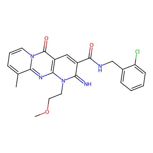 C23H22ClN5O3 structure