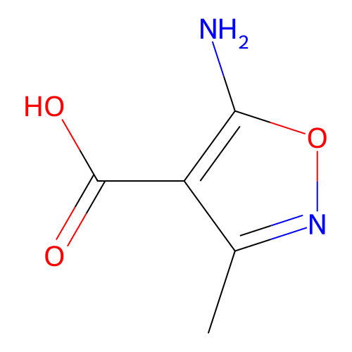 5-Amino-3-methyl-1,2-oxazole-4-carboxylic acid structure