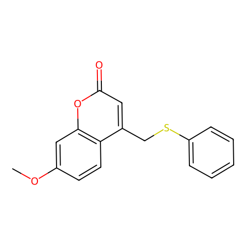 7-Methoxy-4-(phenylsulfanylmethyl)chromen-2-one structure