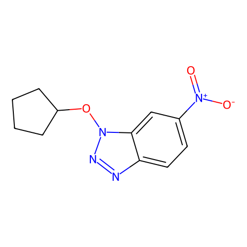 1-Cyclopentyloxy-6-nitro-benzotriazole structure