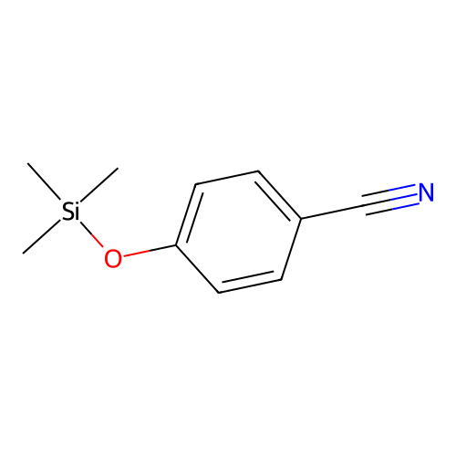 4-Cyano-1-trimethylsilyloxybenzene structure