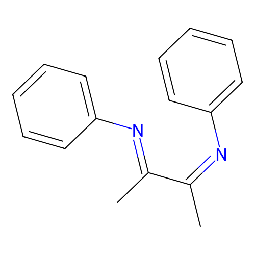 2,3-Dimethyl-1,4-diphenyl-1,4-diazabuta-1,3-dien structure