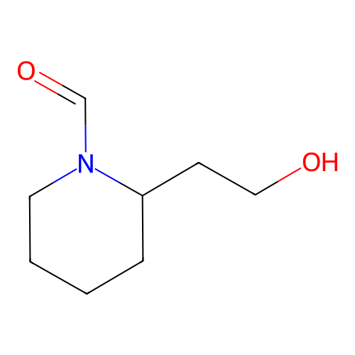 2-(2-Hydroxyethyl)piperidine-1-carbaldehyde structure