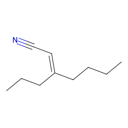 3-Propylhept-2-enenitrile structure