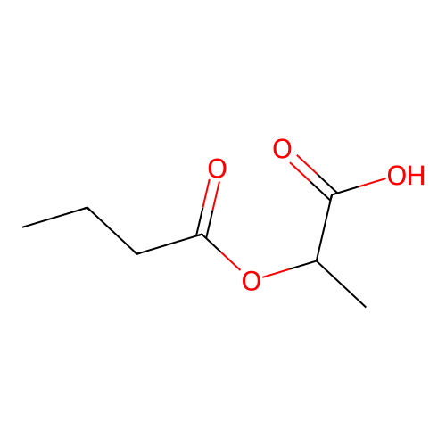 1-Carboxyethyl butyrate structure