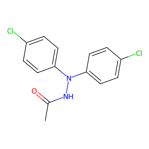 N,N-双(4-氯苯基)乙酰肼 structure