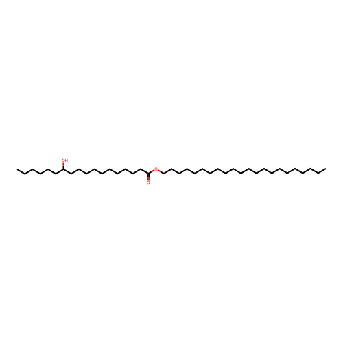 Docosyl 12-hydroxyoctadecanoate structure