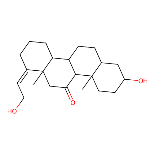2-hydroxy-7-(2-hydroxyethylidene)-4a,6a-dimethylhexadecahydrochrysen-5(2h)-one structure