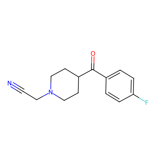 4-(4-Fluorobenzoyl)piperidine-1-acetonitrile structure