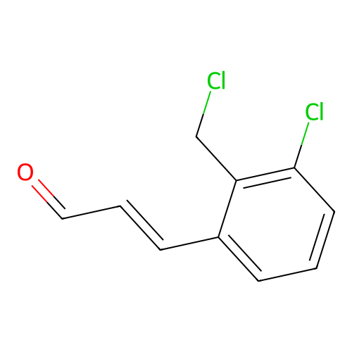 3-[3-Chloro-2-(chloromethyl)phenyl]prop-2-enal structure