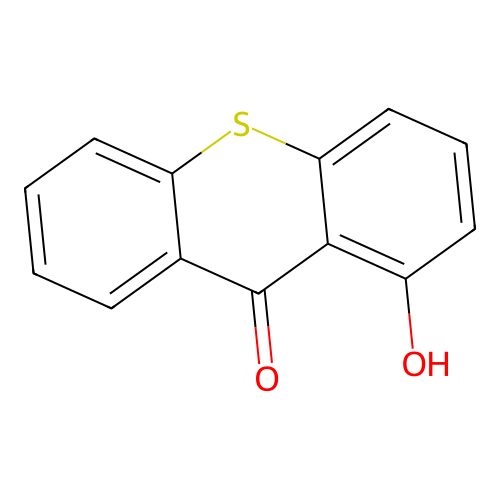 1-Hydroxy-9H-thioxanthen-9-one structure