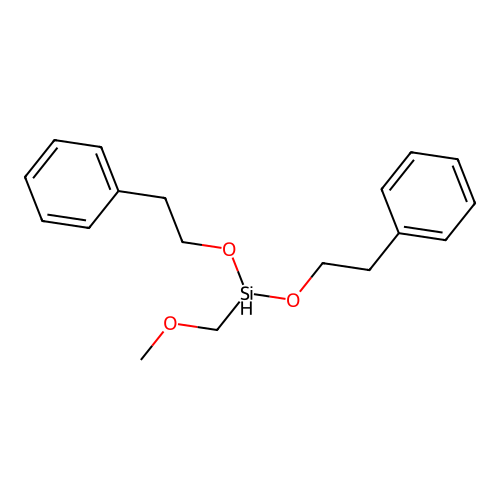 Methoxymethyl-bis(2-phenylethoxy)silane structure