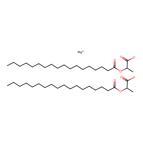 Bis(1-carboxyethyl stearate)magnesium structure