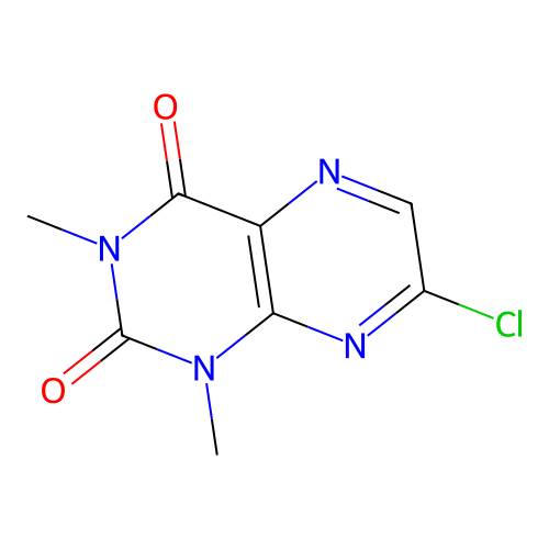 7-Chloro-1,3-dimethylpteridine-2,4-dione structure