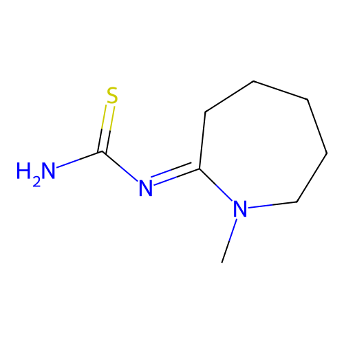 (1-Methylazepan-2-ylidene)thiourea structure