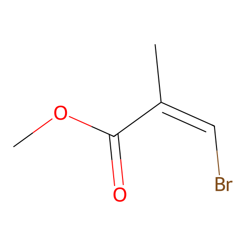 methyl (2Z)-3-bromo-2-methylprop-2-enoate structure
