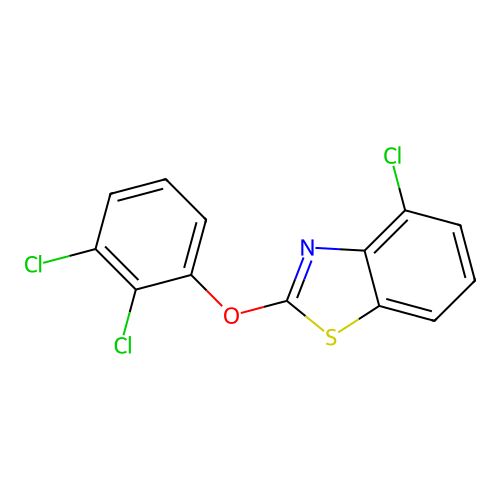 4-Chloro-2-(2,3-dichlorophenoxy)benzothiazole structure