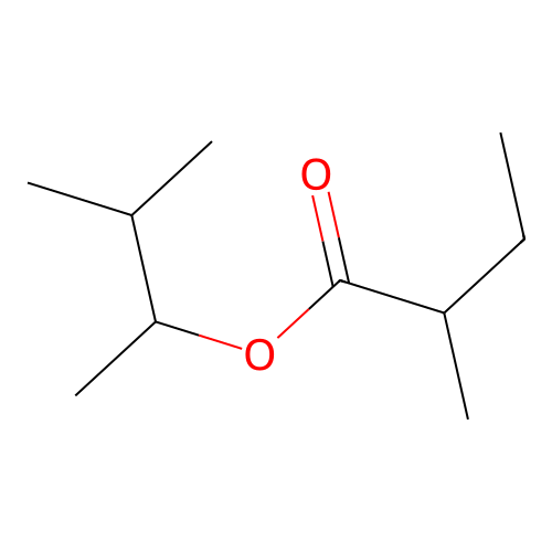 1,2-Dimethylpropyl 2-methylbutyrate structure