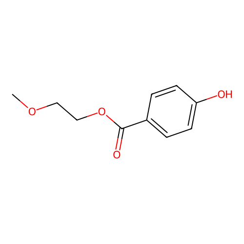 2-Methoxyethyl 4-hydroxybenzoate structure
