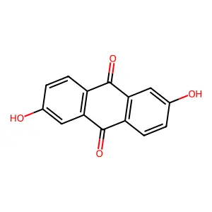 2,6-Dihydroxyanthraquinone structure