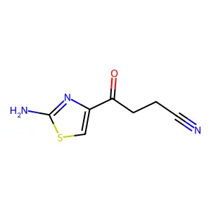 2-氨基-γ-氧代-4-噻唑丁腈 structure
