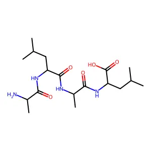 Alanyl-leucyl-alanyl-leucine structure