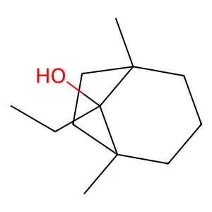 Bicyclo[3.2.1]octan-8-ol, 8-ethyl-1,5-dimethyl- structure