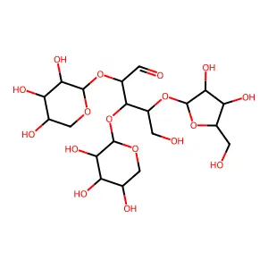 Arabinosylxylotriose structure