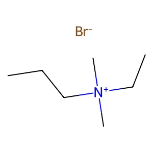 Ethyldimethylpropylammonium bromide structure
