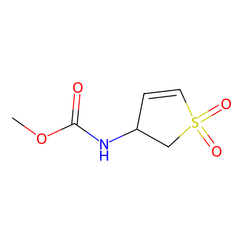 Methyl 1,1-dioxido-2,3-dihydro-3-thienylcarbamate structure