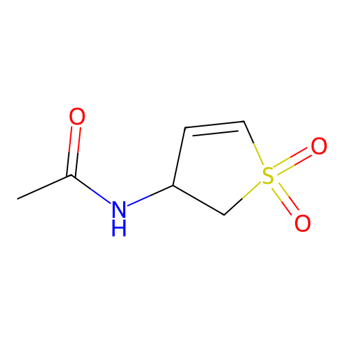 3-Acetamido-2,3-dihydrothiophene 1,1-dioxide structure