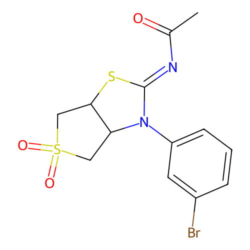 C13H13BrN2O3S2 structure