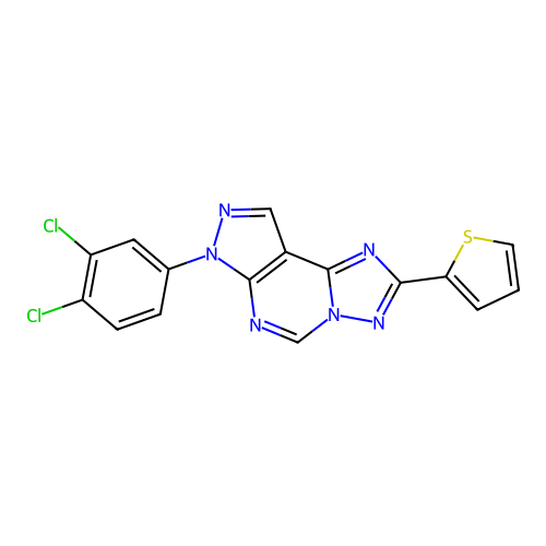 C16H8Cl2N6S structure