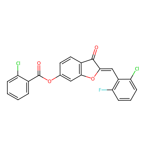 C22H11Cl2FO4 structure