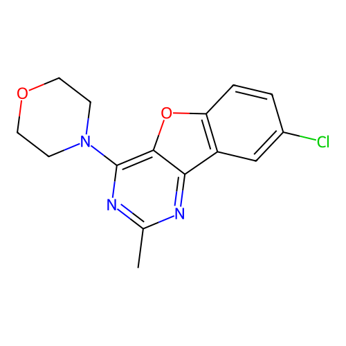 8-Chloro-2-methyl-4-(morpholin-4-yl)[1]benzofuro[3,2-d]pyrimidine structure