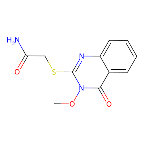 2-[(3-Methoxy-4-oxo-3,4-dihydroquinazolin-2-yl)sulfanyl]acetamide structure